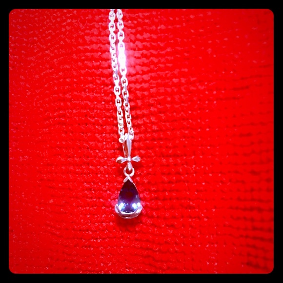 Persian sapphire silver necklace - Picture 1 of 4